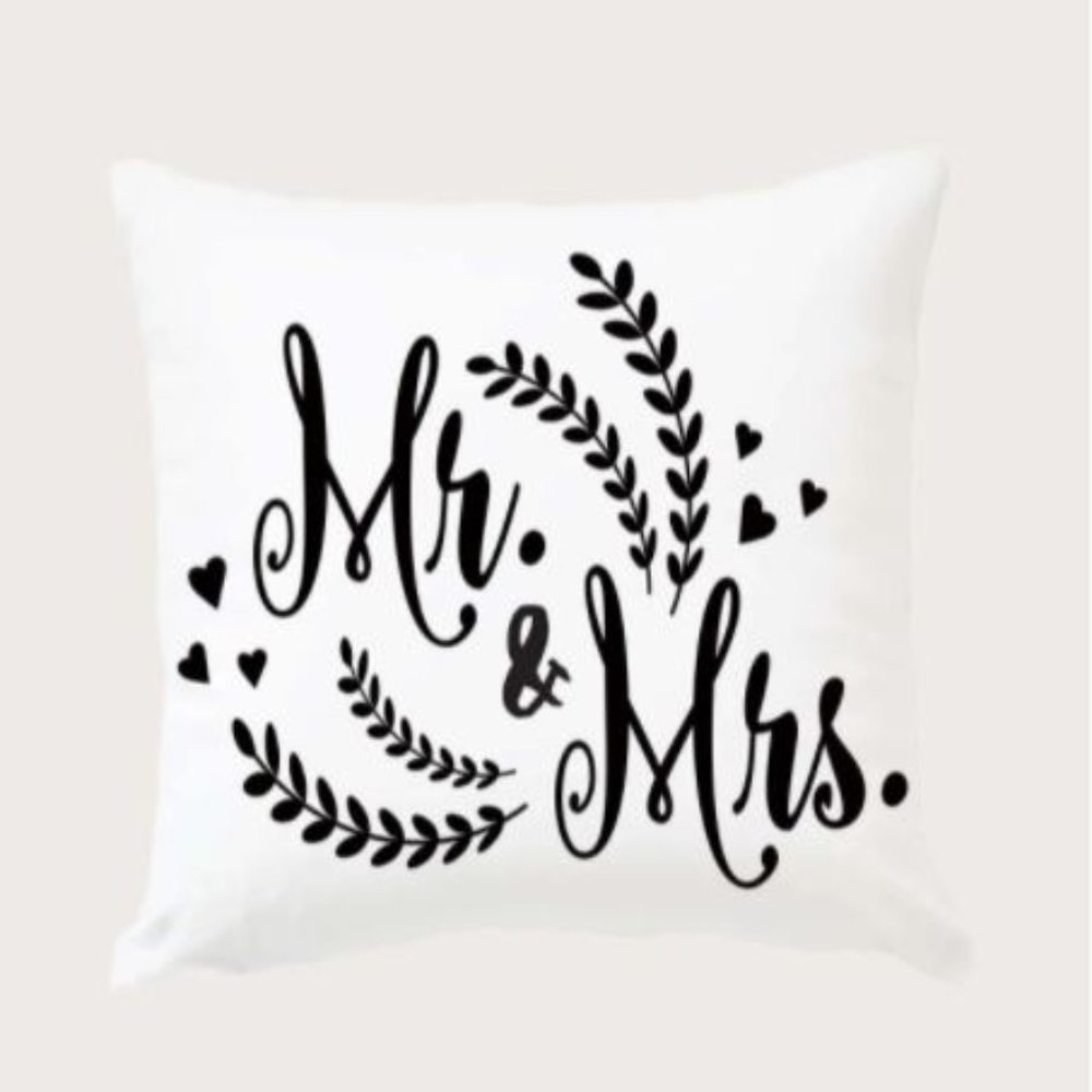 Wedding throw pillow